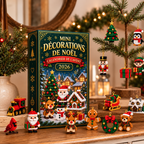 ⏳ Dernier jour pour économiser 49 % – 🎄 Calendrier de l'Avent 24 jours de mini-décorations de Noël | 24 modèles festifs uniques à construire, avec attache pour les suspendre — parfaits pour décorer le sapin, les couronnes et la déco de Noël 🧱