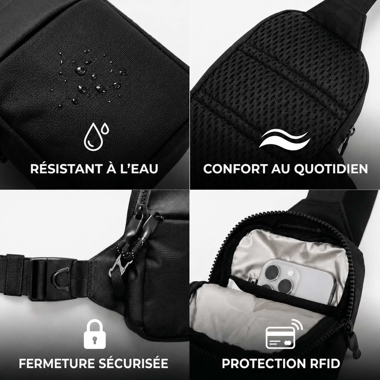 Sac bandoulière de voyage