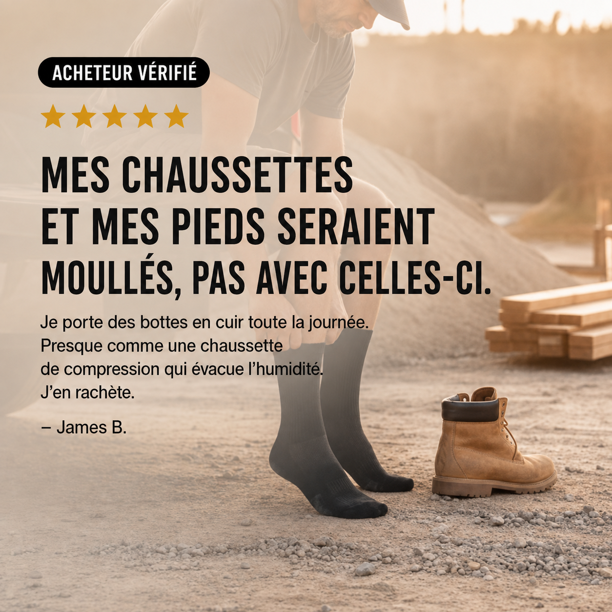 Chaussettes de Travail StepShield™