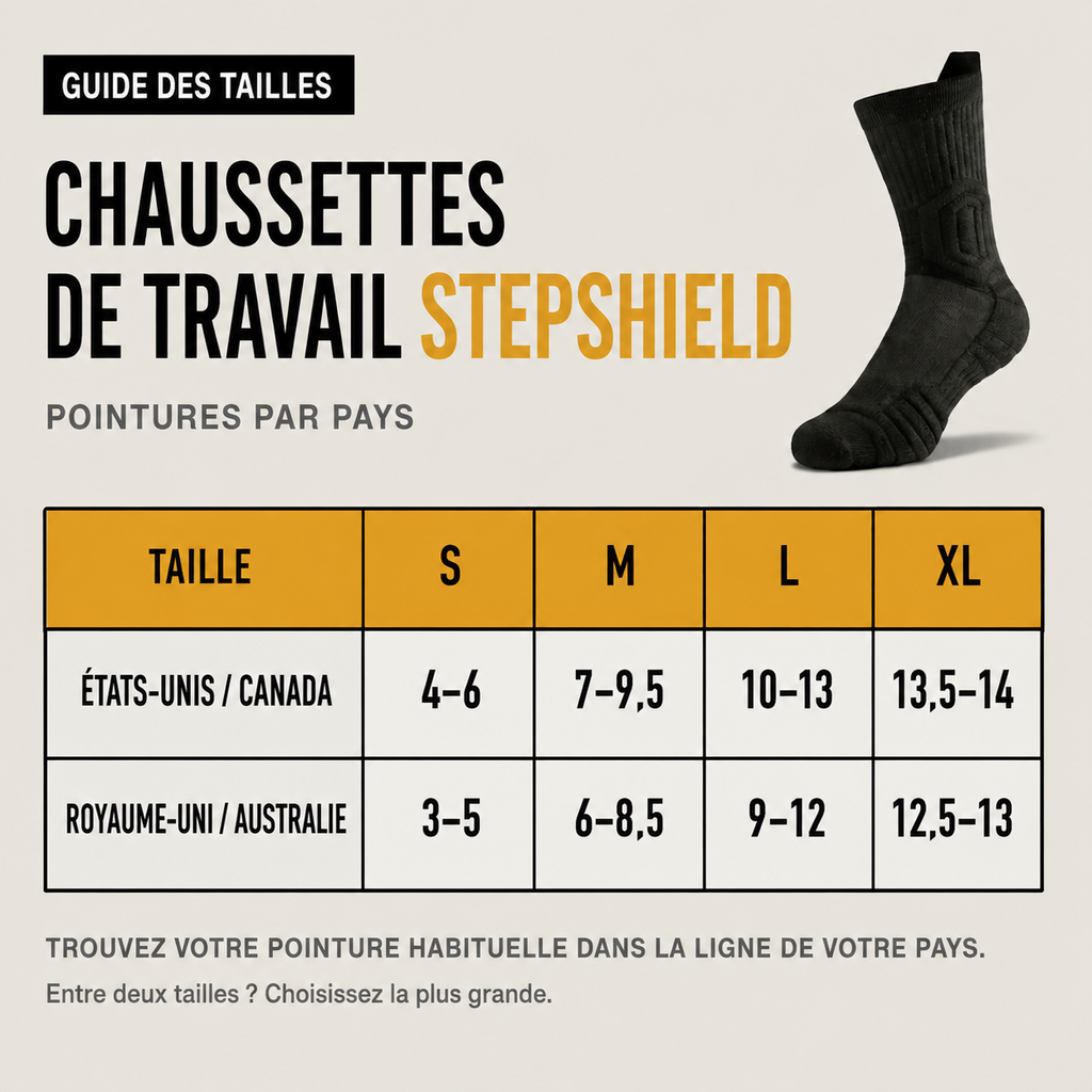 Chaussettes de Travail StepShield™