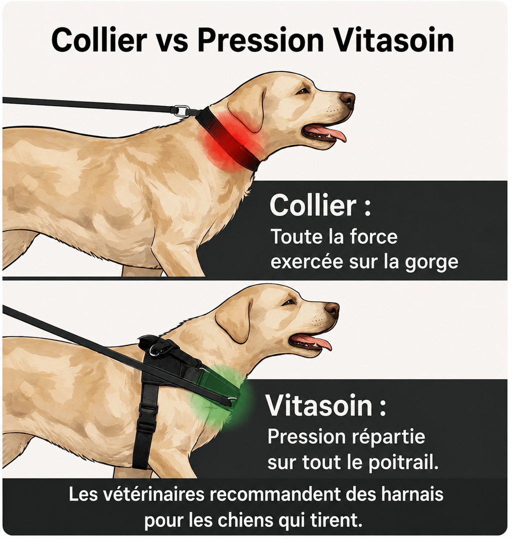 Harnais pour chien anti-traction