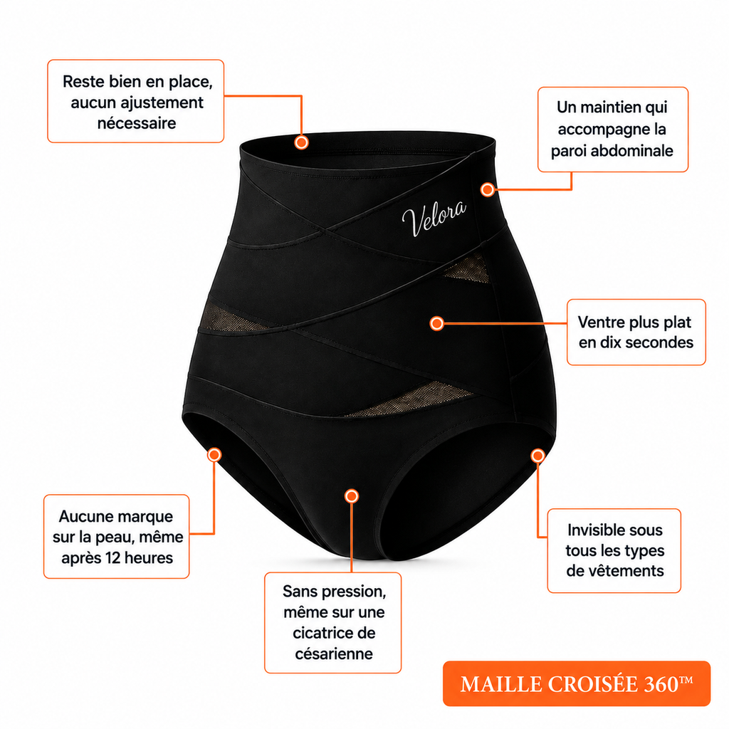 Culotte gainante à bande croisée 360°