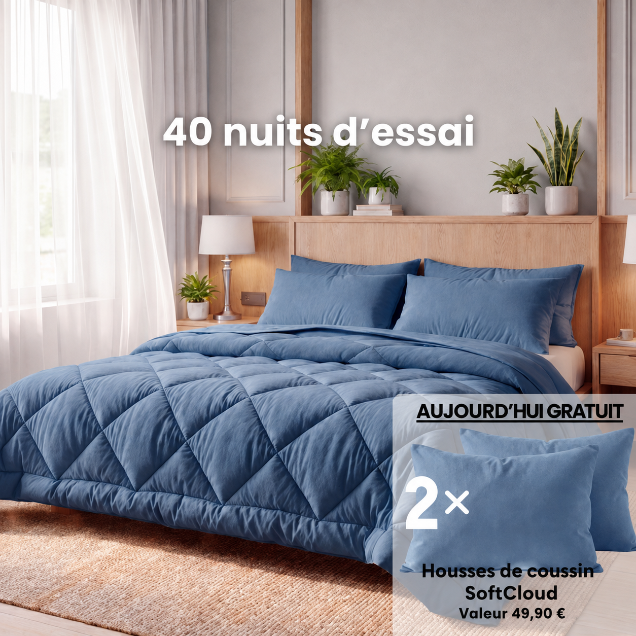 Couette Vitasoin® – La couette 2-en-1 à séchage rapide qui rend le linge de lit superflu.