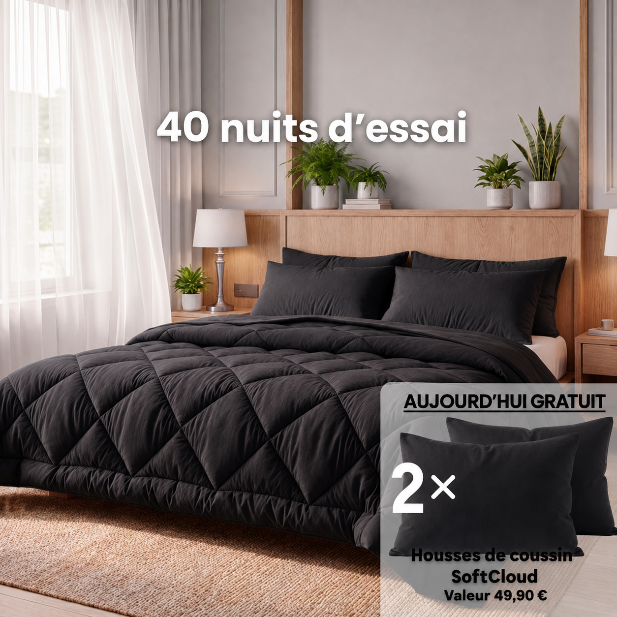 Couette Vitasoin® – La couette 2-en-1 à séchage rapide qui rend le linge de lit superflu.