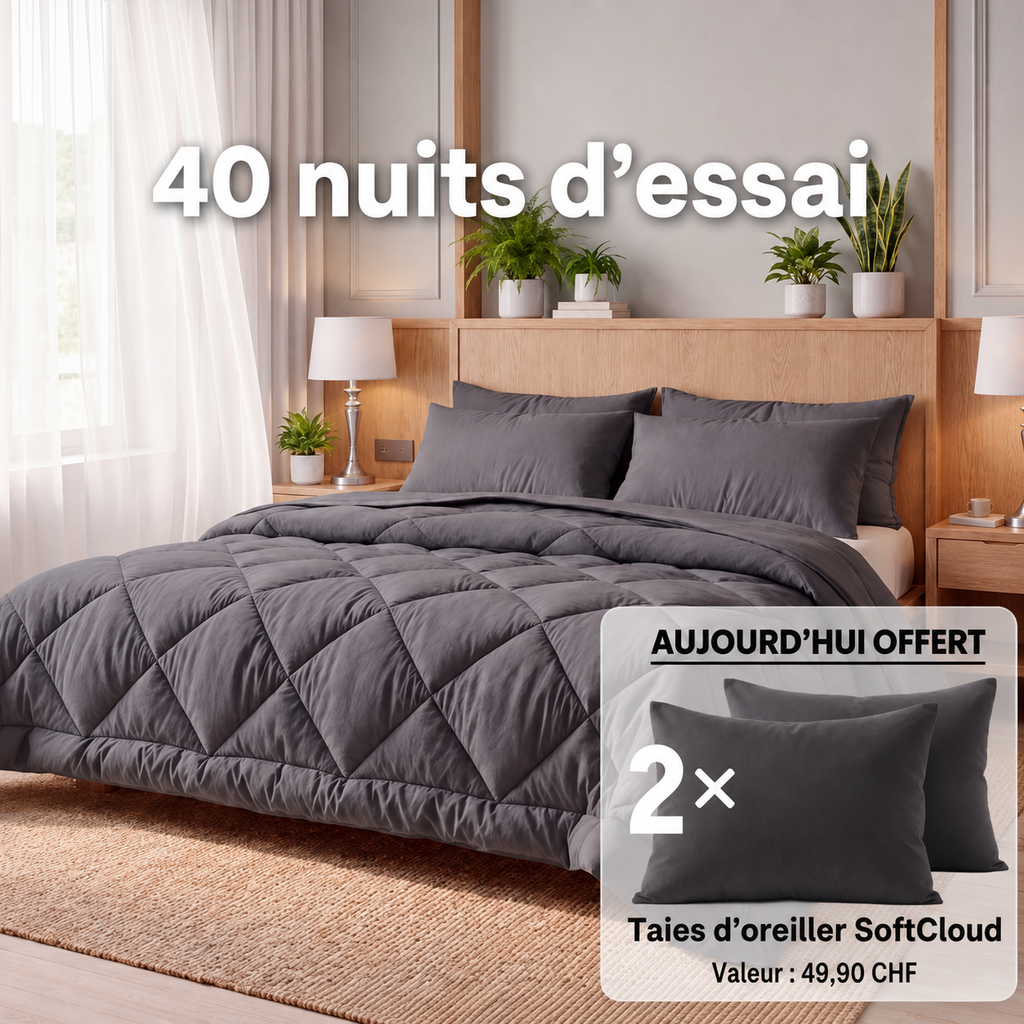 Couette Vitasoin® – La couette 2-en-1 à séchage rapide qui rend le linge de lit superflu.