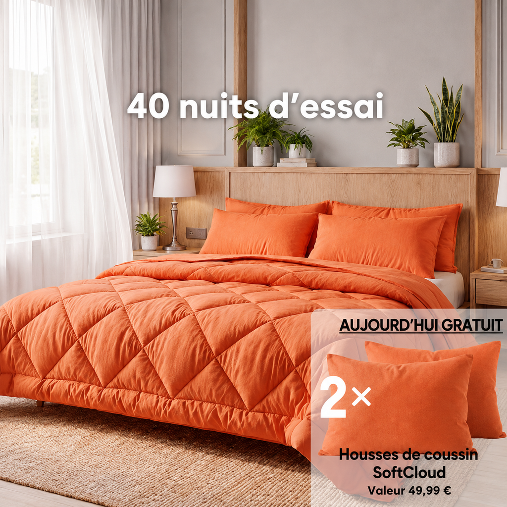 Couette Vitasoin® – La couette 2-en-1 à séchage rapide qui rend le linge de lit superflu.