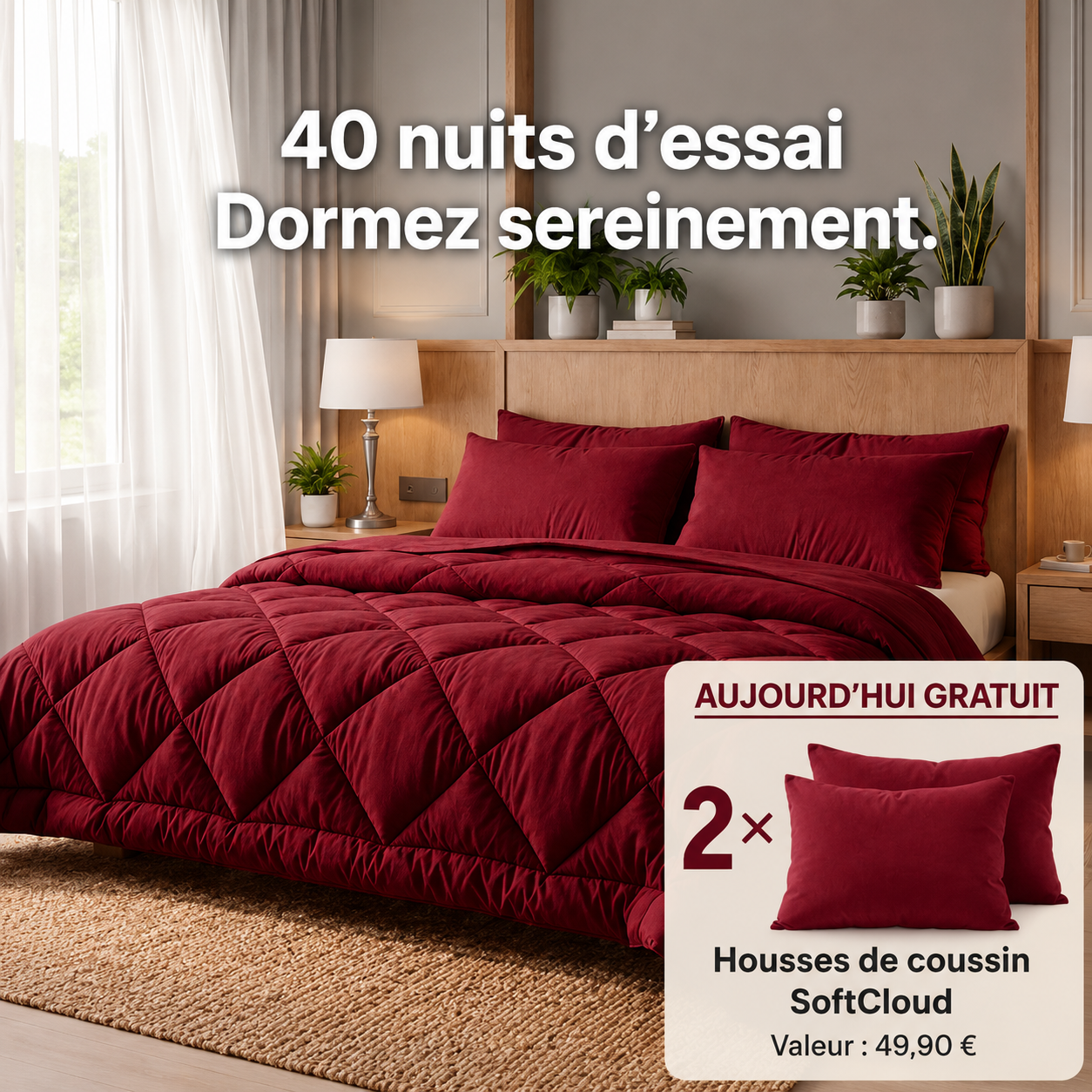 Couette Vitasoin® – La couette 2-en-1 à séchage rapide qui rend le linge de lit superflu.