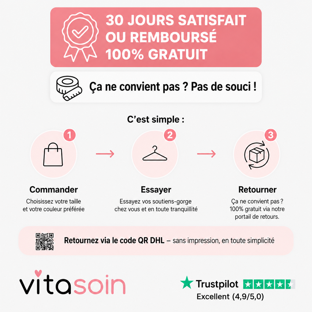 Soutien-gorge confort Vitasoin sans coutures et sans armatures
