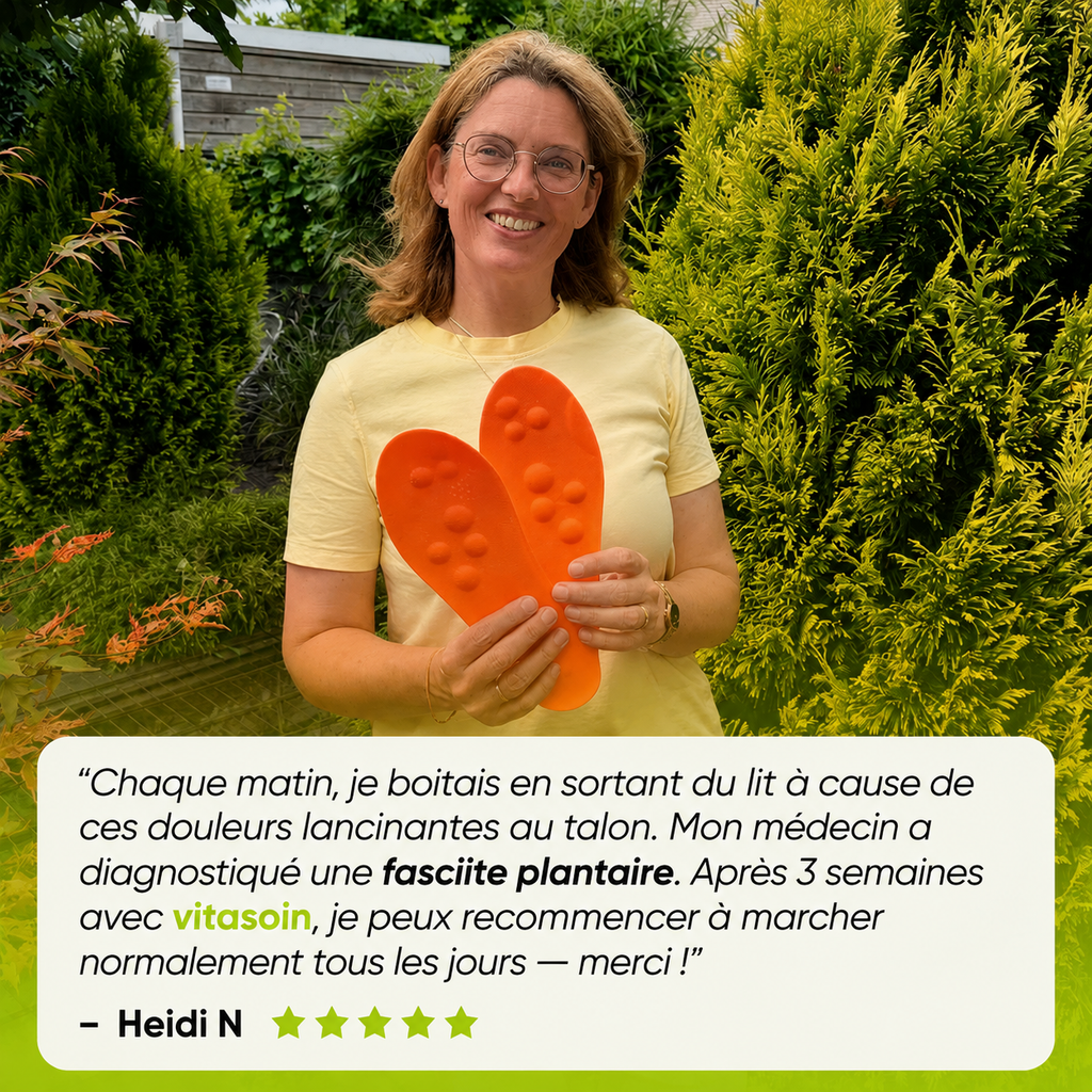 Semelles orthopédiques anti-douleur pour talons & fasciite plantaire