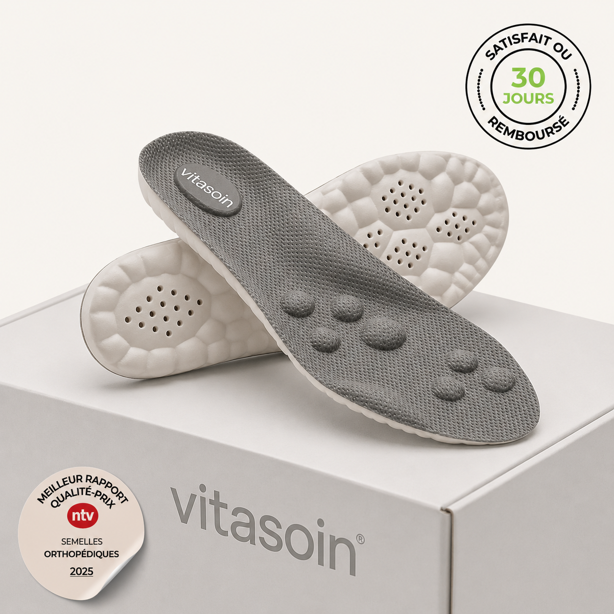 Semelles orthopédiques anti-douleur pour talons & fasciite plantaire