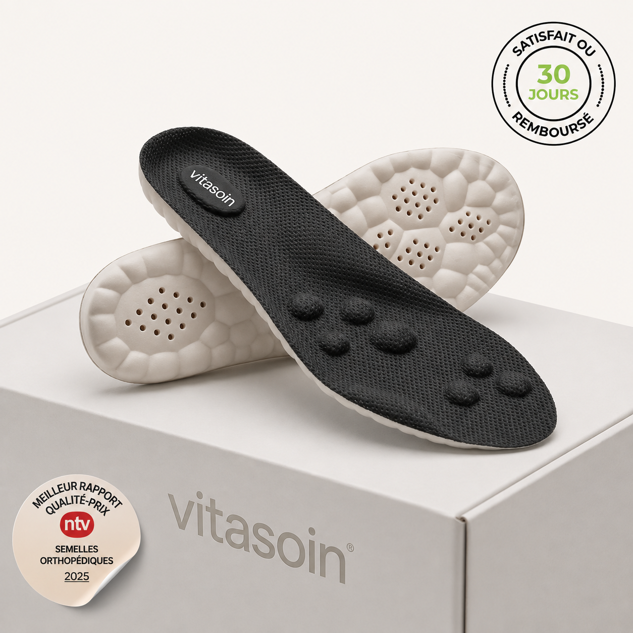 Semelles orthopédiques anti-douleur pour talons & fasciite plantaire